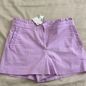 J. Crew High Waist Lilac Shorts